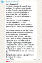 Mensagem de aluno 1